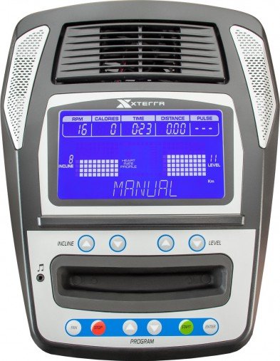 Эллиптический тренажер XTERRA FS5.9e с регулируемыми педалями, наклоном рампы и мультипоручнями