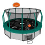 Батут пружинный с защитной сеткой UNIX line SUPREME GAME 14ft + Basketball