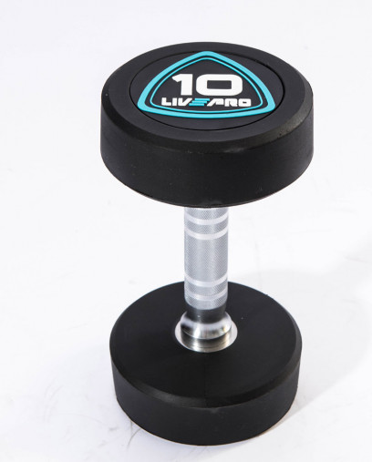 Гантели в уретане LIVEPRO Studio Dumbbells 2 кг, черный/синий Гантели в уретане LIVEPRO Studio Dumbbells 2 кг, черный/синий