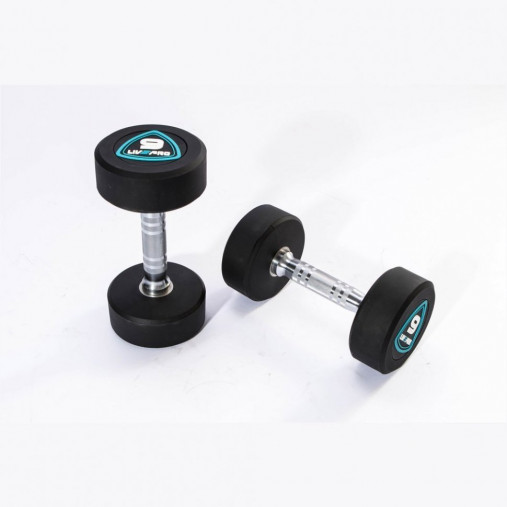 Гантели в уретане LIVEPRO Studio Dumbbells 4 кг, черный/синий Гантели в уретане LIVEPRO Studio Dumbbells 4 кг, черный/синий