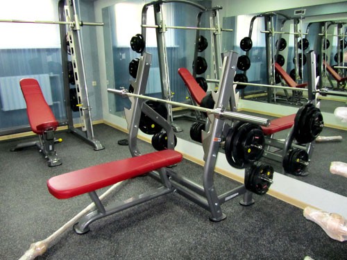 Олимпийская горизонтальная скамья со стойками AeroFit IT IT714 