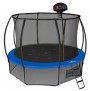 Батут Hasttings Air Game Basketball 12FT (3,66 м) с баскетбольным кольцом + внутренней сеткой и двухсторонним защитным матом (зеленый/синий)