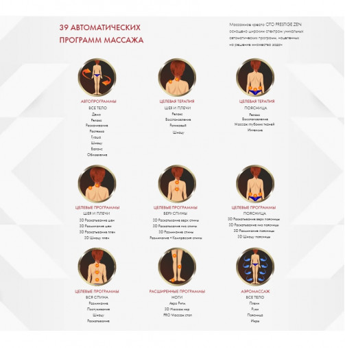 Массажное кресло OTO PRESTIGE ZEN PE-09 Эспрессо