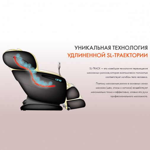 Массажное кресло UNO GRANDE UN624 Beige Массажное кресло UNO GRANDE UN624 Beige