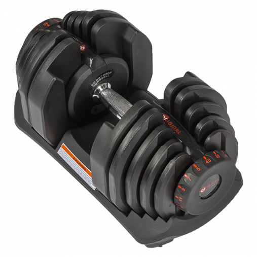 Пара регулируемых гантелей Original Fitness 40 кг на стойке Пара регулируемых гантелей Original Fitness 40 кг на стойке