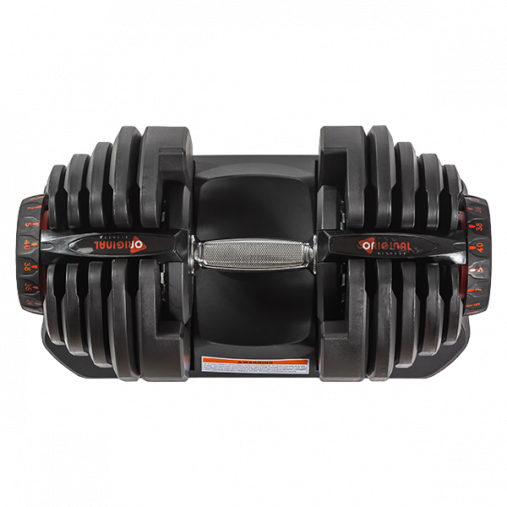 Пара регулируемых гантелей Original Fitness 40 кг на стойке Пара регулируемых гантелей Original Fitness 40 кг на стойке