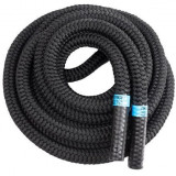 Тренировочный канат AEROBIS Battle Rope V2, длина 15 м, диаметр 30 мм, вес 8 кг, черный