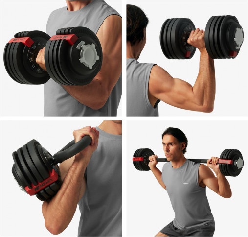 Набор регулируемый HYFIT SINGLE 24 кг, гантель (4-24 кг), штанга (4-24 кг), гиря (2-12 кг)