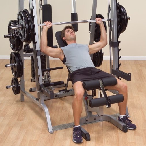 Машина Смита + Силовая стойка для штанги Body-Solid GS348 Машина Смита + Силовая стойка для штанги Body-Solid GS348