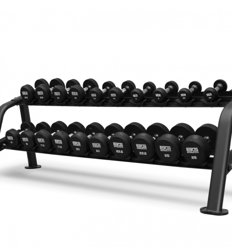 Набор обрезиненных гантелей , 2.5-25 кг - 10 пар BRONZE GYM BGDBR025-250 Набор обрезиненных гантелей , 2.5-25 кг - 10 пар BRONZE GYM BGDBR025-250