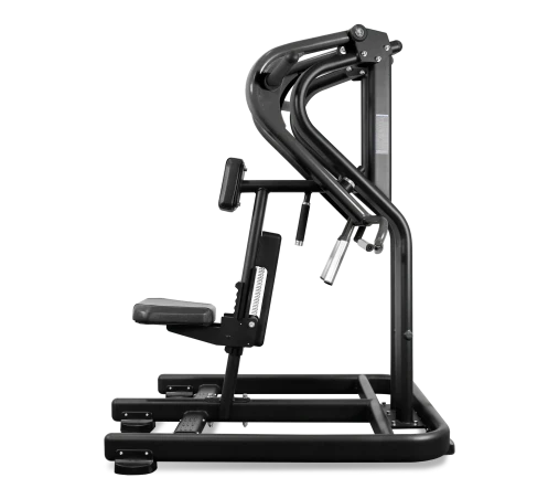 Горизонтальная тяга BRONZE GYM PL-1702, черный, рычажный тренажер-хаммер, нагружаемый дисками