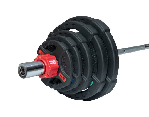 Штанга олимпийская наборная 85 кг OFT (диски 50 мм с двумя хватами, гриф 220 см) Штанга олимпийская наборная 85 кг OFT (диски 50 мм с двумя хватами, гриф 220 см)