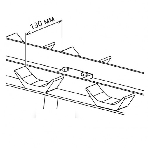 Стойка для хранения 5-ти пар гантелей AFDBR5 AeroFit Стойка для хранения 5-ти пар гантелей AFDBR5 AeroFit