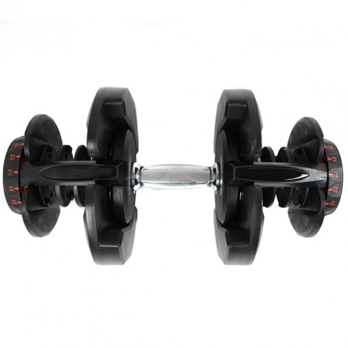 Пара гантелей с регулировкой веса Liveup LS2315 (5-40 кг) на подставке Пара гантелей с регулировкой веса Liveup LS2315 (5-40 кг) на подставке