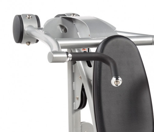 Жим от плеч HOIST CL-3501 (рама: матовый черный, обивка: красный)