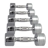 Набор хромированных гантелей 1-10 кг (10 пар) Aerofit 