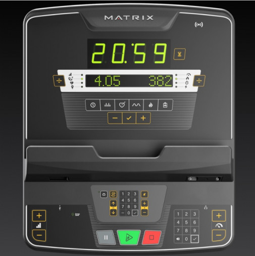 Горизонтальный велотренажер Matrix Endurance. Консоль LED