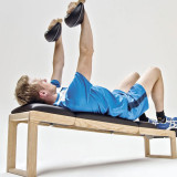 Универсальная скамья NOHrD TriaTrainer, орех / нат. кожа