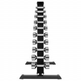 Набор из 10 пар хромированных гантелей на стойке OFT