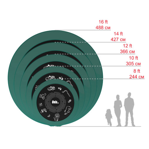 Батут каркасный UNIX line 12 ft (3.66 м) SUPREME GAME (green) с внутренней защитной сетью, зеленый Батут каркасный UNIX line 12 ft (3.66 м) SUPREME GAME (green) с внутренней защитной сетью, зеленый
