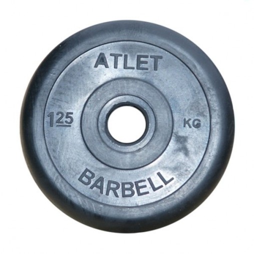 Набор обрезиненных дисков, черные MB Barbell, D-51 мм, 1,25-25 кг, АТЛЕТ (общий вес 157,5 кг) Набор обрезиненных дисков, черные MB Barbell, D-51 мм, 1,25-25 кг, АТЛЕТ (общий вес 157,5 кг)