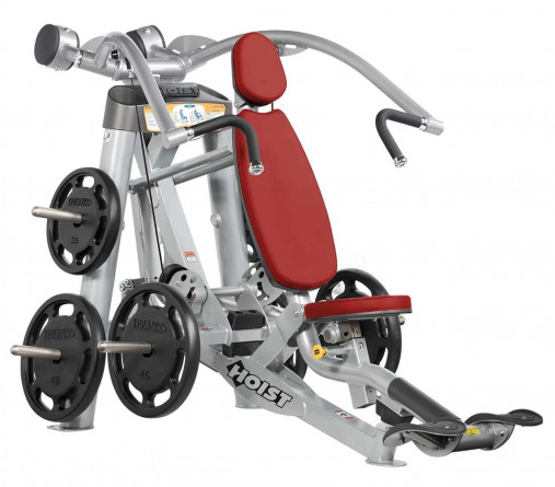 Жим от груди вверх Hoist RPL-5303 тренажер на свободных весах (серебряный/темно-вишневый) Жим от груди вверх Hoist RPL-5303 тренажер на свободных весах (серебряный/темно-вишневый)