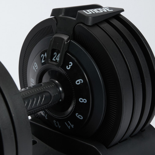 Регулируемая наборная гантель Umove 3-24 кг (диапазон 3, 6, 8, 9, 11, 13, 15, 17, 18, 19, 21 и 24 кг) арт. RUMF7070 Регулируемая наборная гантель Umove 3-24 кг (диапазон 3, 6, 8, 9, 11, 13, 15, 17, 18, 19, 21 и 24 кг) арт. RUMF7070