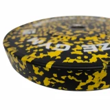 Диск бамперный BRONZE GYM камуфляж желтый 15 кг