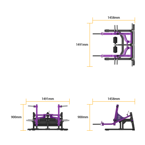 Становая тяга серии Peach Builder PB411 Multi Deadlift тренажер на свободных весах